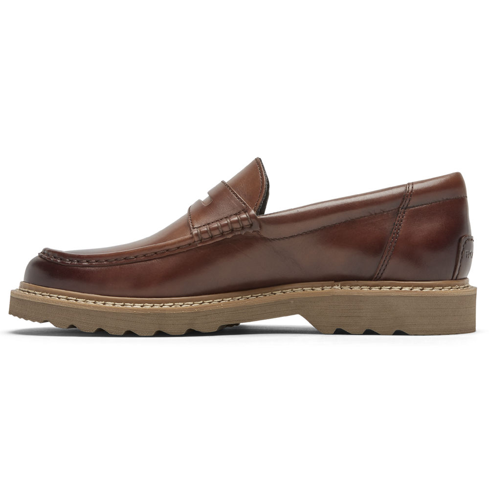 Sapato Vela Rockport Homem Marrom - Peirson Penny Keeper - 43761TMFP